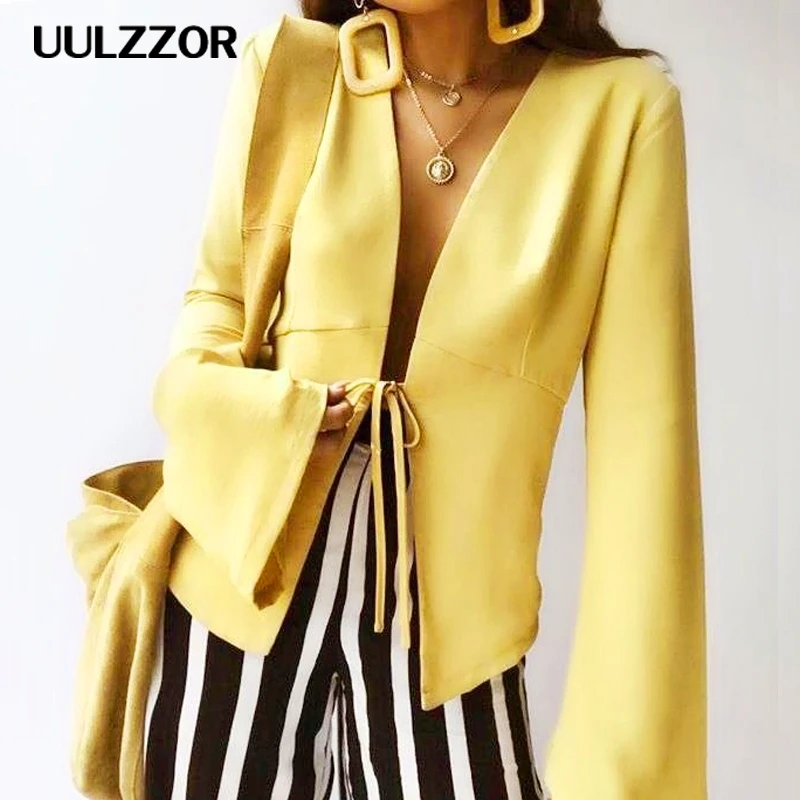 UULZZOR women jackets coat 2019 new Autumn waist-closing suede jackets outwear suit casual coat long-sleeved jacket sexy v neck
UULZZOR women jackets coat 2019 new Autumn waist-closing suede jackets outwear suit casual coat long-sleeved jacket sexy v neck