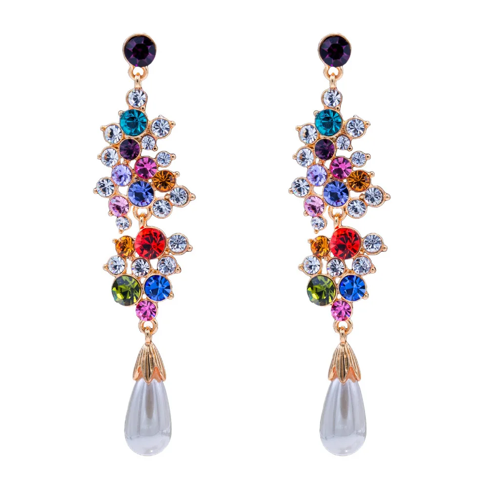 3 Color Fashion Austrian Crystals Imitation Pearl Flower Dangle Earrings for Women Jewlry SEA0904
3 Color Fashion Austrian Crystals Imitation Pearl Flower Dangle Earrings for Women Jewlry SEA0904