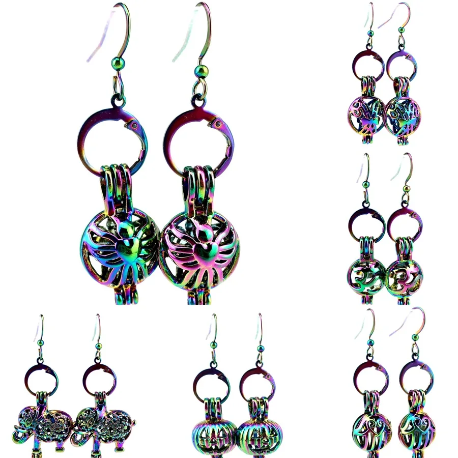 Rainbow Colors Drop Earrings Beads Cage OM Yoga Pumpkin Lantern Angel Perfume Locket Statement Dangle Earring for Women Girl
Rainbow Colors Drop Earrings Beads Cage OM Yoga Pumpkin Lantern Angel Perfume Locket Statement Dangle Earring for Women Girl