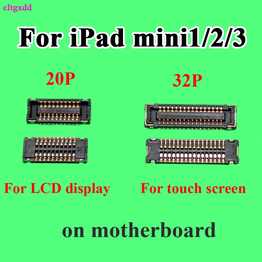 cltgxdd 5pcs Touch Screen LCD Digitizer Glass FPC Connector Plug Board Pin For iPad mini 1 2 3 Retina A1490 on motherboard
cltgxdd 5pcs Touch Screen LCD Digitizer Glass FPC Connector Plug Board Pin For iPad mini 1 2 3 Retina A1490 on motherboard