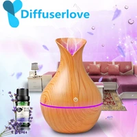 Diffuserlove USB Diffuser 130ml Aroma Essential Oil Diffuser Ultrasonic Cool Mist Humidifier 7 Color Change LED Night light image