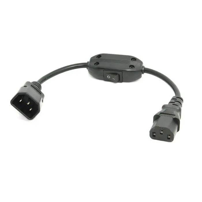 30 см IEC 320 сетевой кабель C14 к C13 удлинитель с переключателем PW 100|cable power|switch cablepower
