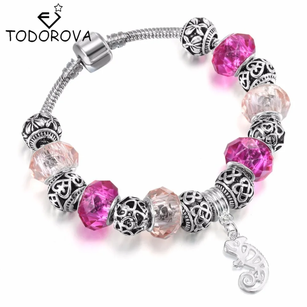 Todorova Wholesale Silver Color Crystal Bead Charm Bracelet for Women European Style Handmade Silver Jewelry
Todorova Wholesale Silver Color Crystal Bead Charm Bracelet for Women European Style Handmade Silver Jewelry