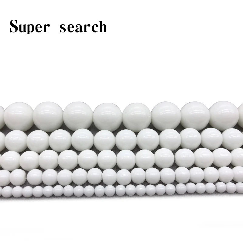 High quality Glass White porcelain Round Loose strand Beads 4/6/8/10/12mm Jewelry Making Bracelet Diy beads
High quality Glass White porcelain Round Loose strand Beads 4/6/8/10/12mm Jewelry Making Bracelet Diy beads