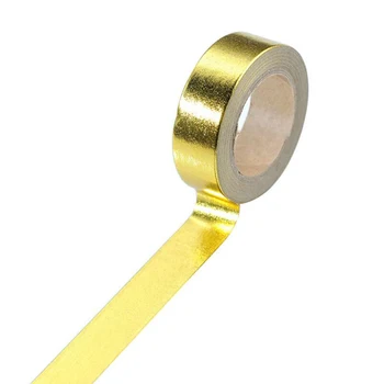 Gold Foil Washi Tape Japanese Paper 1.5*10meter Kawaii Scrapbooking Tool Gold Solid Colors Masking Tape Adhesiva Decorativa Tape
Gold Foil Washi Tape Japanese Paper 1.5*10meter Kawaii Scrapbooking Tool Gold Solid Colors Masking Tape Adhesiva Decorativa Tape