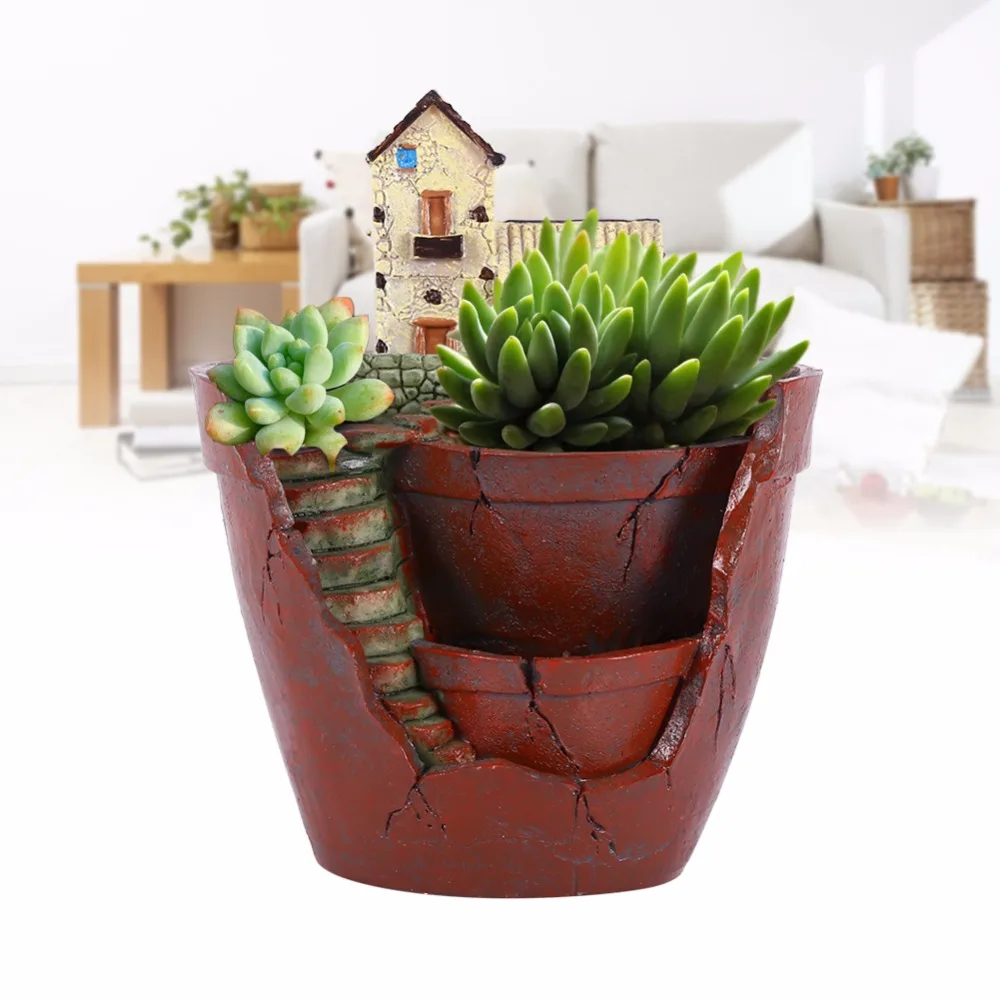 Bonsai Flower Pot Resin Flower Pot Succulent Plant Holder House Bonsai Garden Pot Planting Succulent Plant Garden Decoration
Bonsai Flower Pot Resin Flower Pot Succulent Plant Holder House Bonsai Garden Pot Planting Succulent Plant Garden Decoration