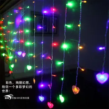 Multicolor 2x1m 104 SMD LED Curtain Light 16 Heart LED String Festival Holiday Light Christmas Wedding Decoration
Multicolor 2x1m 104 SMD LED Curtain Light 16 Heart LED String Festival Holiday Light Christmas Wedding Decoration