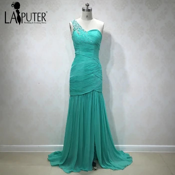 2018 New Arrival One Shoulder Mint Green Chiffon Mermaid High Slit Crystal Long Elegant Evening Prom Dresses LAIPUTER
2018 New Arrival One Shoulder Mint Green Chiffon Mermaid High Slit Crystal Long Elegant Evening Prom Dresses LAIPUTER