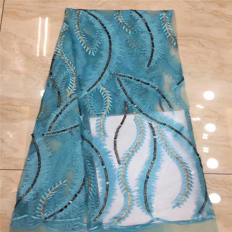 African Lace Fabric 2019 High Quality French Mesh Lace Fabric With Sequins Nigerian Tulle Mesh Lace Fabric for Wedding
African Lace Fabric 2019 High Quality French Mesh Lace Fabric With Sequins Nigerian Tulle Mesh Lace Fabric for Wedding