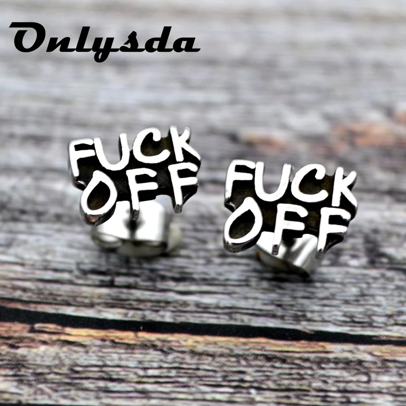 ONLYSDA Punk Letter stud earring for Men Boys 316L Stainless stell Vintage Rock Lover Drop shipping Charms gift Hiphop ES011
ONLYSDA Punk Letter stud earring for Men Boys 316L Stainless stell Vintage Rock Lover Drop shipping Charms gift Hiphop ES011