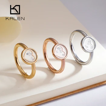 Kalen New Simple Bohemia Wedding Rings For Women 3 Colors Stainless Steel Cubic Zirconia Heart Femme Rings Sweetheart Jewelry
Kalen New Simple Bohemia Wedding Rings For Women 3 Colors Stainless Steel Cubic Zirconia Heart Femme Rings Sweetheart Jewelry