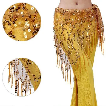 Women Ladies Belly Dance Hip Scarf Glitter Gold Sequins Skirt with Tassel Stage Performance Costume Accessories
Women Ladies Belly Dance Hip Scarf Glitter Gold Sequins Skirt with Tassel Stage Performance Costume Accessories
