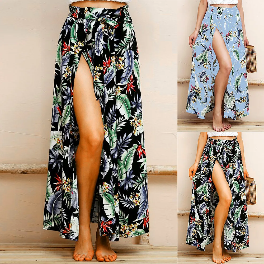 Women Boho Maxi Skirt soft and comfortable Beach Leaf Print Holiday Summer High Waist Long Skirt L50/0124
Women Boho Maxi Skirt soft and comfortable Beach Leaf Print Holiday Summer High Waist Long Skirt L50/0124