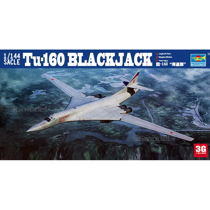 Trumpeter model scale model 1/144 scale aircraft 03906 Tu-160 BLACKJACK assembly model kits scale airplane model kit
Trumpeter model scale model 1/144 scale aircraft 03906 Tu-160 BLACKJACK assembly model kits scale airplane model kit
