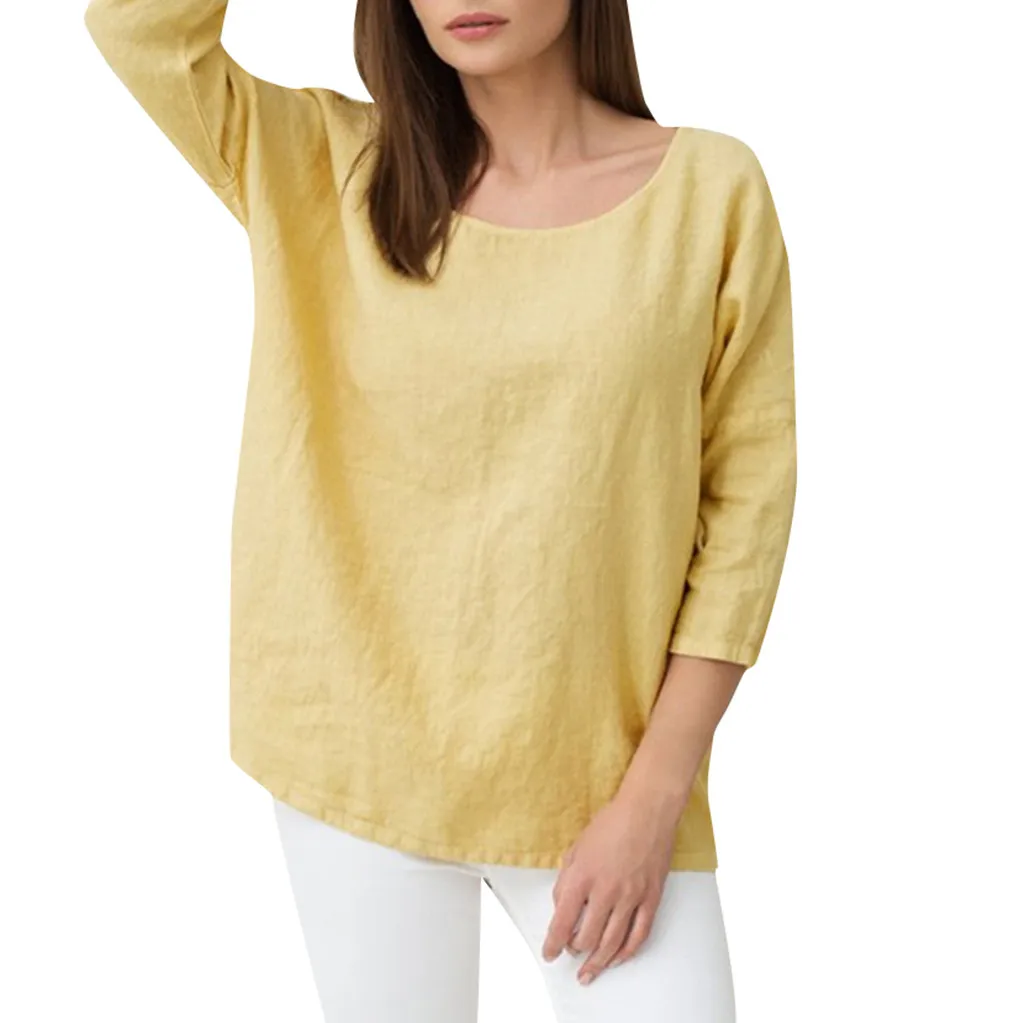 JAYCOSIN Shirts Women summer Casual Half Sleeve casual blouses Girls Solid O Neck vadim Cotton Shirts Tops 19fashion kimono 429
JAYCOSIN Shirts Women summer Casual Half Sleeve casual blouses Girls Solid O Neck vadim Cotton Shirts Tops 19fashion kimono 429