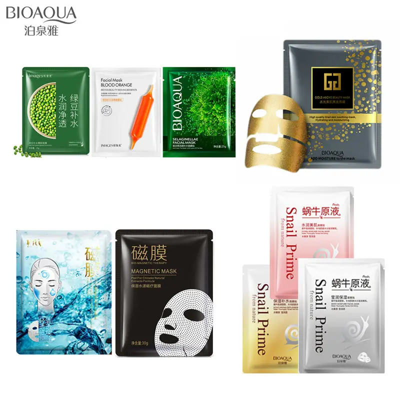 BIOAQUA Blood orange bean magnetic face mask snail 24K gold Anti-Aging Moisturizing Oil-control facial masks sik care
BIOAQUA Blood orange bean magnetic face mask snail 24K gold Anti-Aging Moisturizing Oil-control facial masks sik care