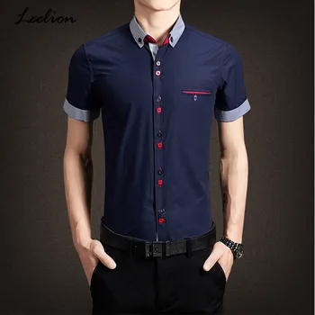 LeeLion 2018 Summer New Fashion Solid Shirt Man Camisa Social Masculina Turn-Down Collar Dress Shirts Short Sleeve Mens Shirt
LeeLion 2018 Summer New Fashion Solid Shirt Man Camisa Social Masculina Turn-Down Collar Dress Shirts Short Sleeve Mens Shirt