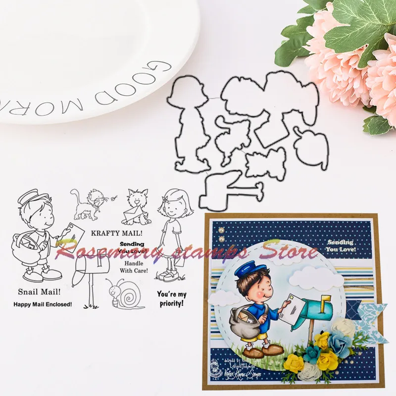 Rosemary stamps Snail Mail Metal Cutting Dies and stamps DIY Scrapbooking Card Stencil Paper Craft Handmade Album Handbook Home
Rosemary stamps Snail Mail Metal Cutting Dies and stamps DIY Scrapbooking Card Stencil Paper Craft Handmade Album Handbook Home