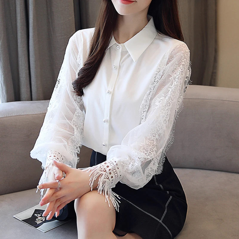 Fashion Women tops and Blouses 2019 Long Sleeve Shirt Women Chiffon Blouse Shirt Solid White OL Blouse top female Blusas
Fashion Women tops and Blouses 2019 Long Sleeve Shirt Women Chiffon Blouse Shirt Solid White OL Blouse top female Blusas