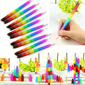 New 4Pcs/lot Building Blocks Kids Pencil Toys School Birthday Gift Multifunctional Colorful Stacker Swap Non-sharpening Pencils
New 4Pcs/lot Building Blocks Kids Pencil Toys School Birthday Gift Multifunctional Colorful Stacker Swap Non-sharpening Pencils