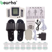 Beurha 16 Electrode Pads Electrical Stimulator Full Body Massage Tens Acupuncture Pulse Pain Relax Russian Button Health Care image