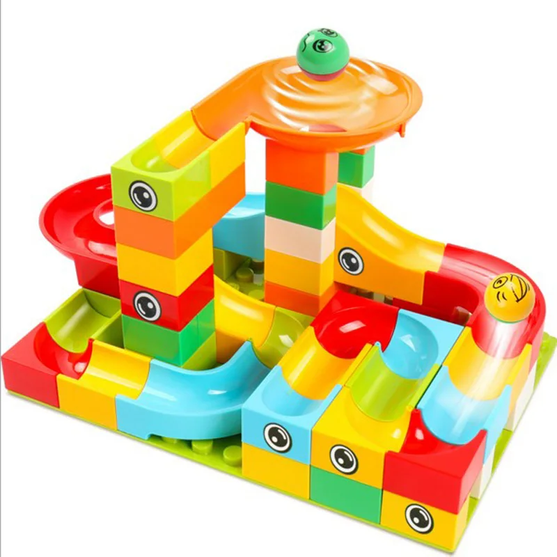 52Pcs Marble Race Run Maze Balls Track Building Blocks Funnel Slide Big Building Brick Compatible legoinglys duploed
52Pcs Marble Race Run Maze Balls Track Building Blocks Funnel Slide Big Building Brick Compatible legoinglys duploed