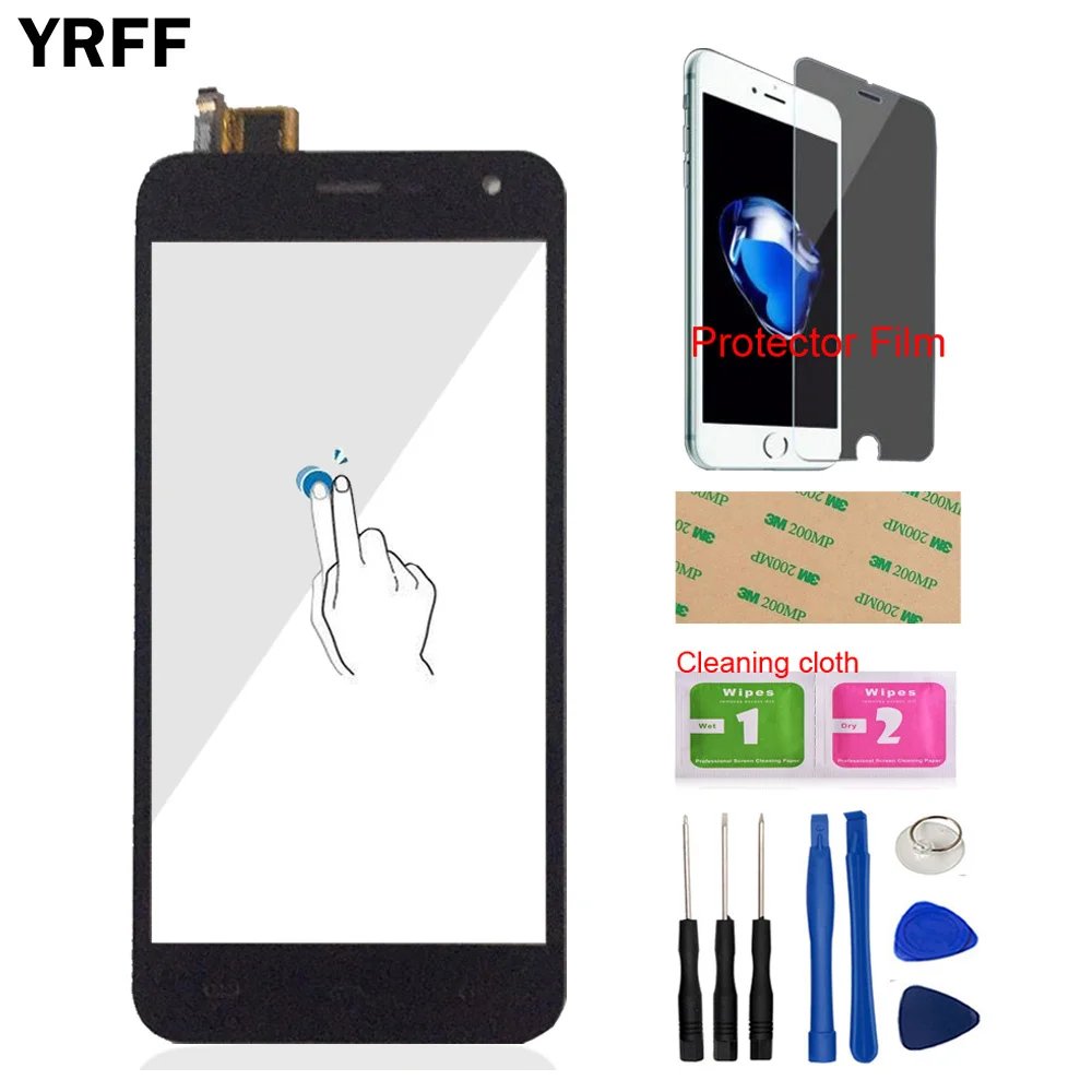 YRFF 5.0'' Phone Mobile For Homtom HT3 / HT3 Pro Touch Screen Touch Digitizer Panel Front Glass Free Protector Film Adhesive
YRFF 5.0'' Phone Mobile For Homtom HT3 / HT3 Pro Touch Screen Touch Digitizer Panel Front Glass Free Protector Film Adhesive