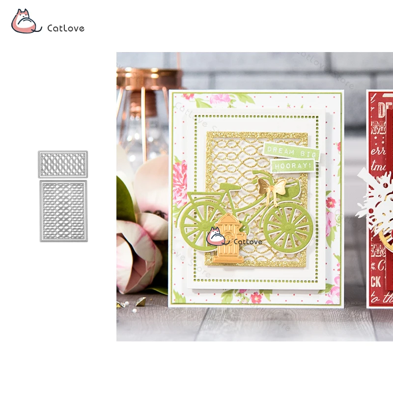 2PCS/Lot Lace Background Metal Cutting Dies Stencil For DIY Scrapbook Paper Card Decorative Craft Embossing Die Cuts New 2019
2PCS/Lot Lace Background Metal Cutting Dies Stencil For DIY Scrapbook Paper Card Decorative Craft Embossing Die Cuts New 2019