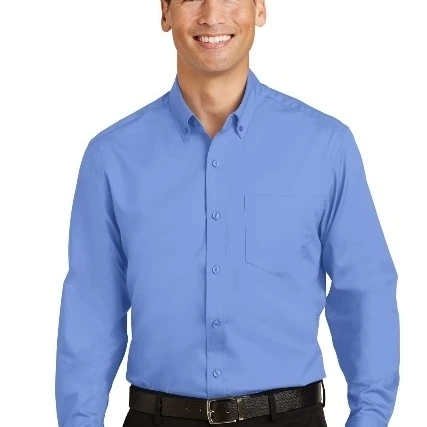 Port Authority S663 Super Pro Twill Shirt Ultramarine Blue - Small (1)