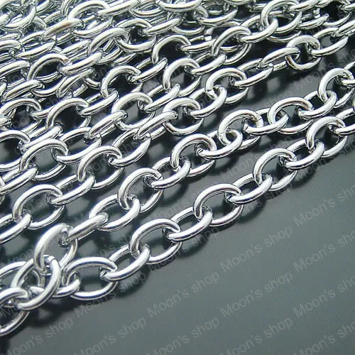 Wholesale Width 4.5mm/4.8mm/6mm/7mm Chrome plated High Quality Link Iron Chains Diy Findings Accessories 2 Meter (JM2707)
Wholesale Width 4.5mm/4.8mm/6mm/7mm Chrome plated High Quality Link Iron Chains Diy Findings Accessories 2 Meter (JM2707)