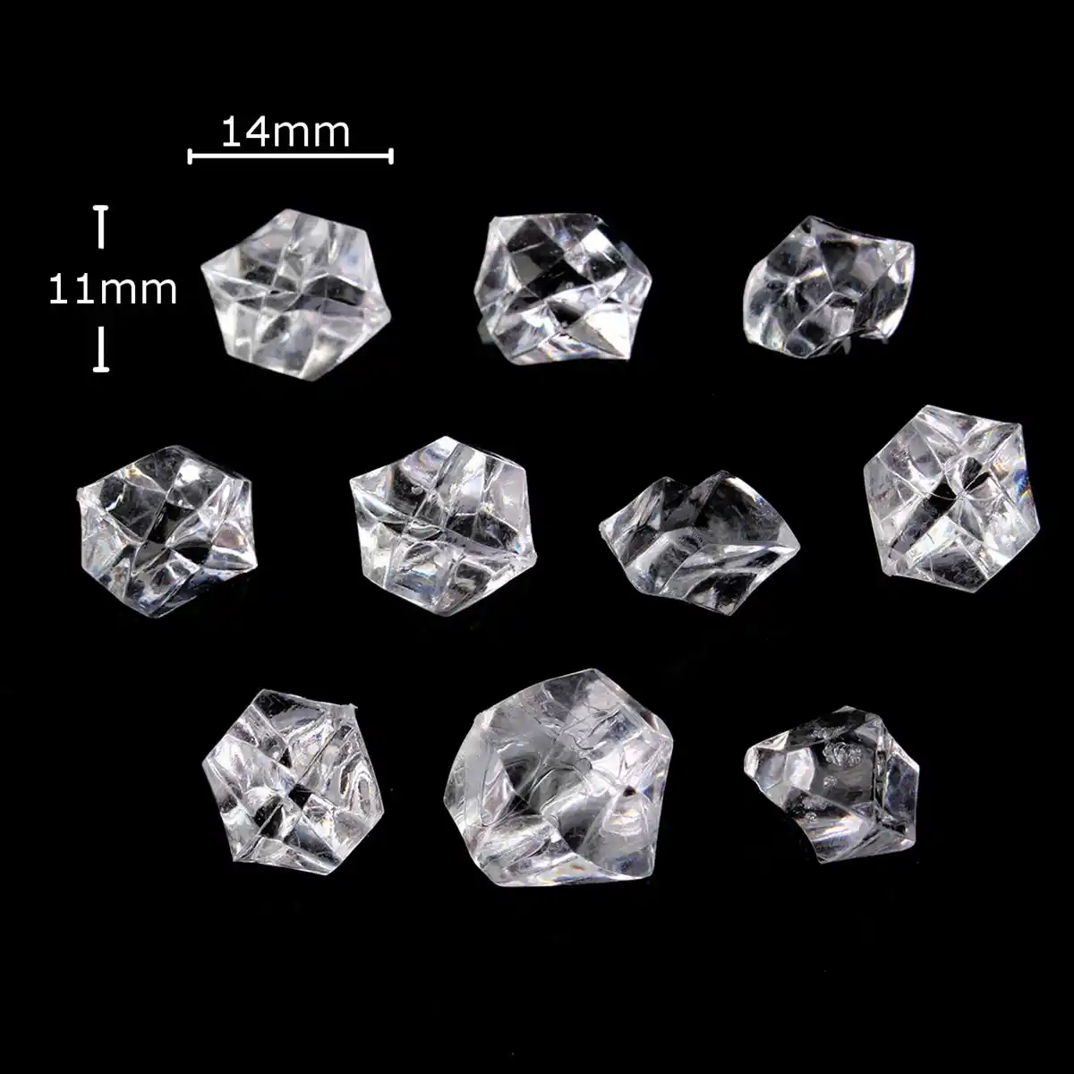 hot sale 1000pcs acrylic crystal gem stone ice rocks table