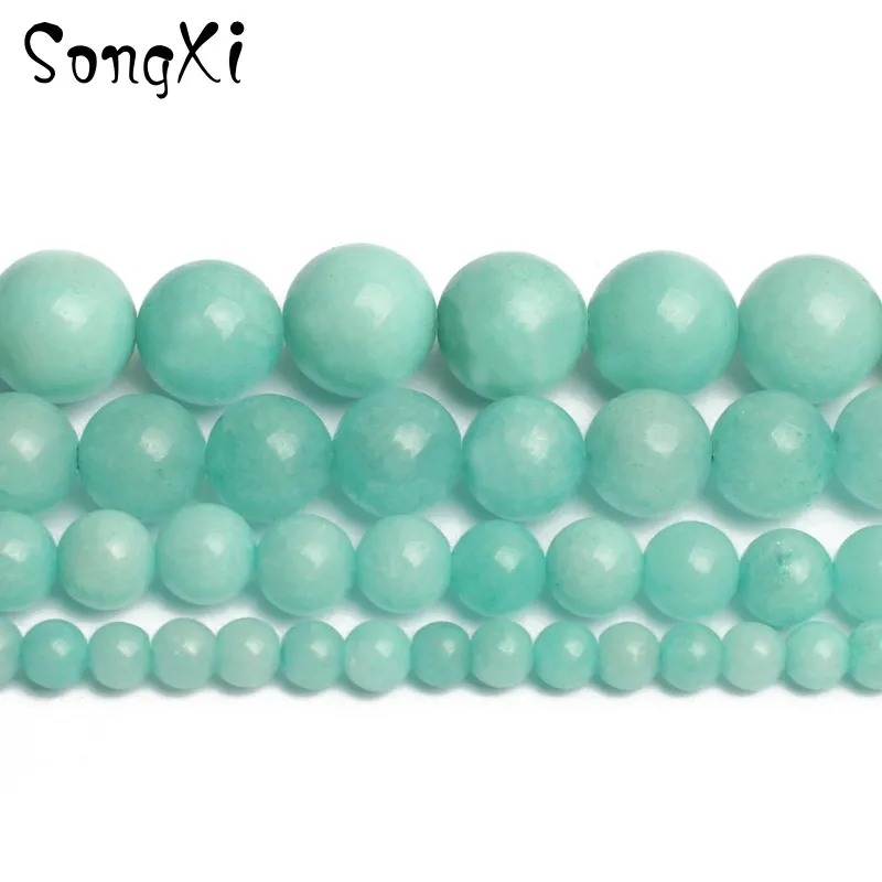 Natural Stone Blue Amazonite Round Beads for Jewelry Making Diy Bracelet Necklace Jewellery Pick Size 4/6/8/10/12mm 15 Inches
Natural Stone Blue Amazonite Round Beads for Jewelry Making Diy Bracelet Necklace Jewellery Pick Size 4/6/8/10/12mm 15 Inches