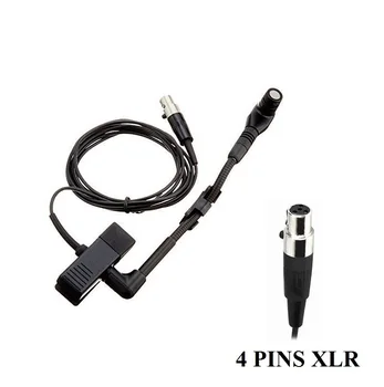 Cardioid Condenser Clip-on Saxphone Instrument Microphone 4 Pins XLR For Wireless microfoon Bodypack microfone Instrument
Cardioid Condenser Clip-on Saxphone Instrument Microphone 4 Pins XLR For Wireless microfoon Bodypack microfone Instrument