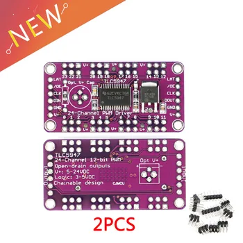2Pcs TLC5947 12-Bit 24-Channel PWM LED Driver Module With Internal Oscillator 12 Bit 3-5.5V
2Pcs TLC5947 12-Bit 24-Channel PWM LED Driver Module With Internal Oscillator 12 Bit 3-5.5V