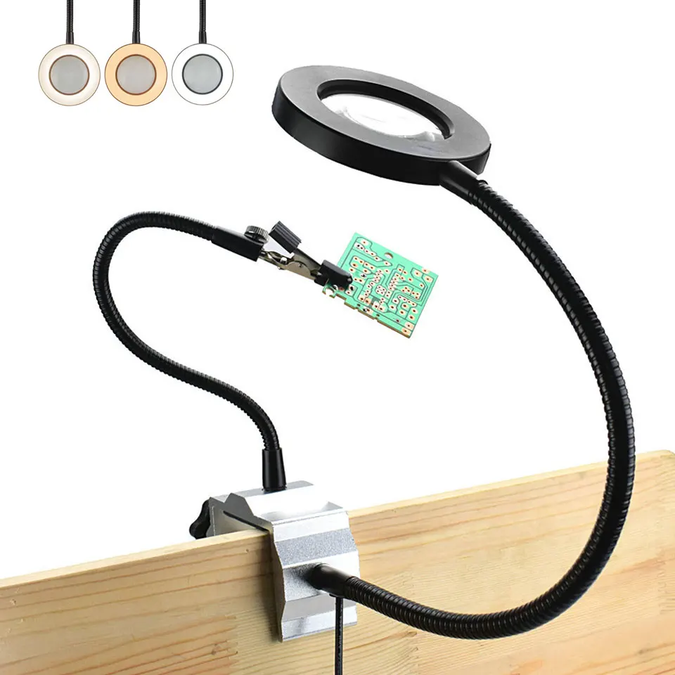 USB LED Light Soldering Iron Stand Holder Helping Hands Magnifying Glass Repair Auxiliary Tool Flexible Arms Soldering Station
USB LED Light Soldering Iron Stand Holder Helping Hands Magnifying Glass Repair Auxiliary Tool Flexible Arms Soldering Station