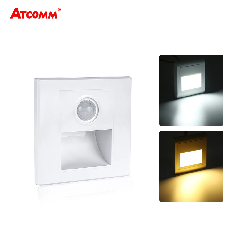 1.5W 85-265V PIR Motion Sensor Recessed LED Stair Pathway Wall Lamp Infrared Human Body Induction Night Foot Light
1.5W 85-265V PIR Motion Sensor Recessed LED Stair Pathway Wall Lamp Infrared Human Body Induction Night Foot Light