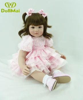 24inch Silicone vinyl reborn babies doll curly hair princess toddler girl dolls simulation birthday gift kid lovely doll toys
24inch Silicone vinyl reborn babies doll curly hair princess toddler girl dolls simulation birthday gift kid lovely doll toys