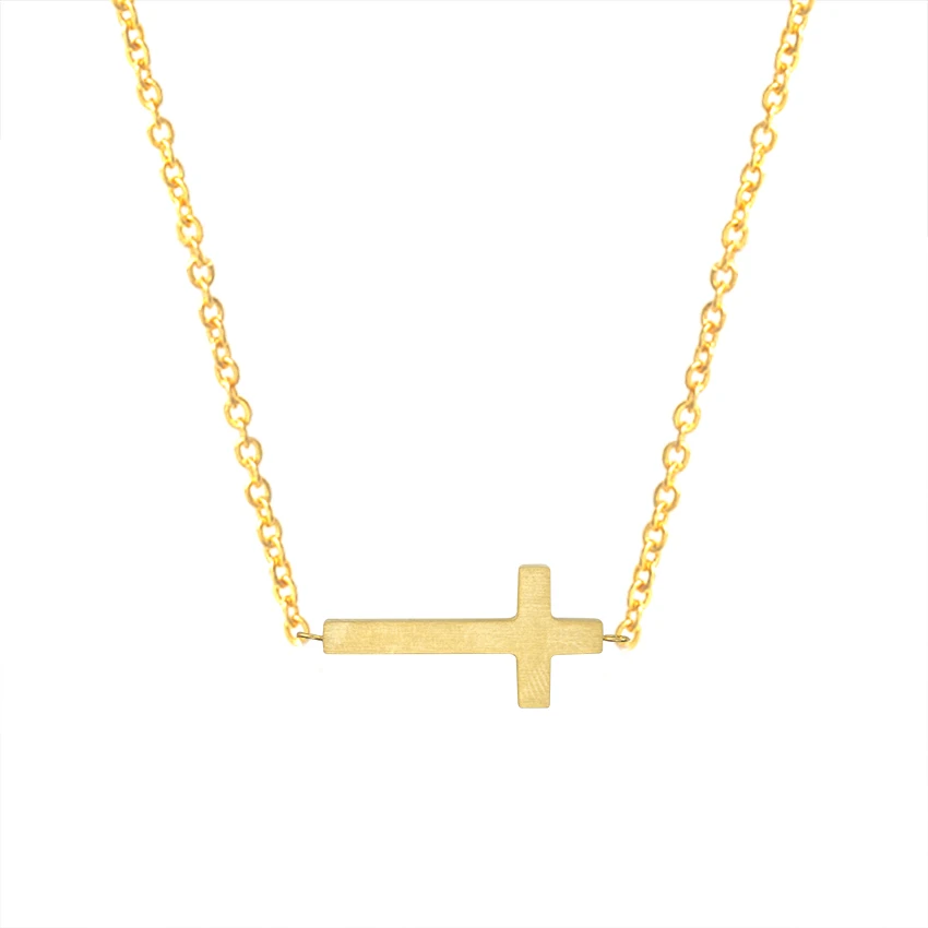 Prayer Jewelry Gold Silver Color Tiny Sideways Cross Necklaces & Pendants Stainless Steel Chain Charm Choker Necklace Women BFF
Prayer Jewelry Gold Silver Color Tiny Sideways Cross Necklaces & Pendants Stainless Steel Chain Charm Choker Necklace Women BFF