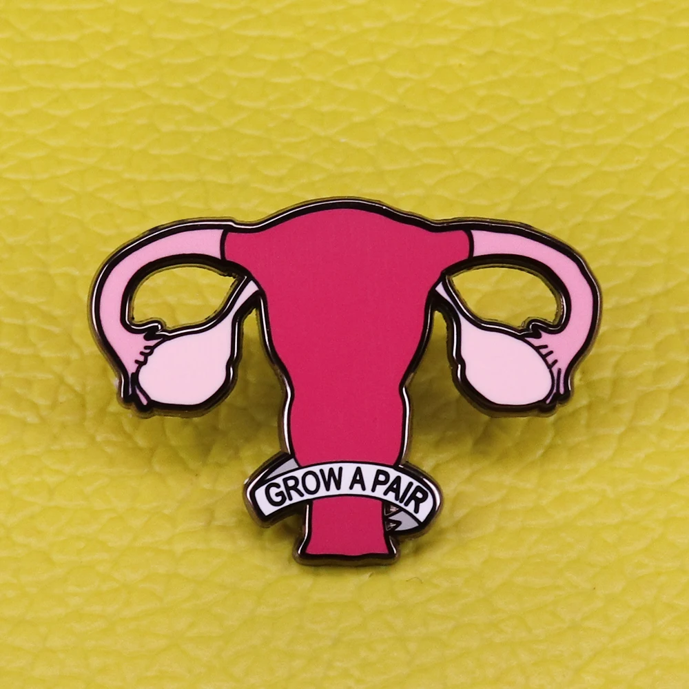 Grow a pair of ovaries Enamel pin Ovary Pun Womens Rights Human Rights Badge Feminist Gifts Women's Resist Brooch
Grow a pair of ovaries Enamel pin Ovary Pun Womens Rights Human Rights Badge Feminist Gifts Women's Resist Brooch