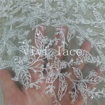 5yards yy2334 wedding leaf beads embroidery floral best quality french newest tulle mesh lace for sawing dress
5yards yy2334 wedding leaf beads embroidery floral best quality french newest tulle mesh lace for sawing dress