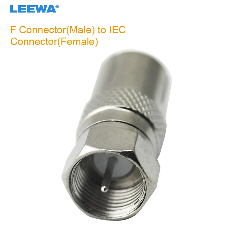 LEEWA 10pcs Durable Zinc Alloy Female Socket To F Type Male Plug Adapter Connector For Satellite TV DVR #CA1495
LEEWA 10pcs Durable Zinc Alloy Female Socket To F Type Male Plug Adapter Connector For Satellite TV DVR #CA1495