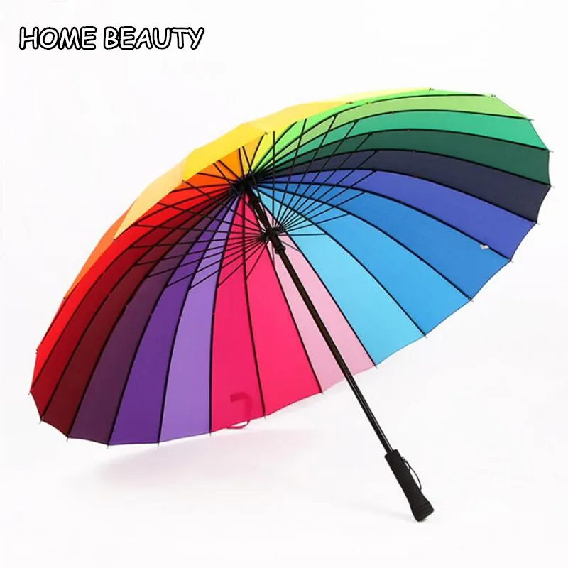 Large Long Handle Umbrellas 24k Rainbow Women's Parasol Female Rain Umbrellas Strong Frame Windproof Umbrella for Girl YS003
Large Long Handle Umbrellas 24k Rainbow Women's Parasol Female Rain Umbrellas Strong Frame Windproof Umbrella for Girl YS003
