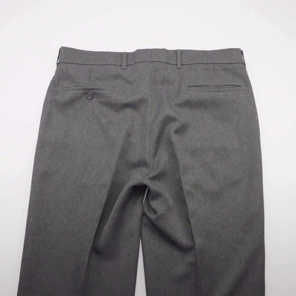 LEVIS ACTION SLACKS Flat Front Career Dress Pants Grey Mens 36x32 (3)