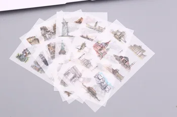 6pcs Vintage building paper sticker Organizer Calendar Diary Book Planner Sticker Scrapbook Decoration papeleria sale
6pcs Vintage building paper sticker Organizer Calendar Diary Book Planner Sticker Scrapbook Decoration papeleria sale