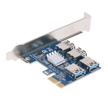PCI-E 1X to 4 PCI Express 16X Slots Riser Card External Adapter PCIe Port Direct Power Supply Multiplier Board for BTC Mining
PCI-E 1X to 4 PCI Express 16X Slots Riser Card External Adapter PCIe Port Direct Power Supply Multiplier Board for BTC Mining