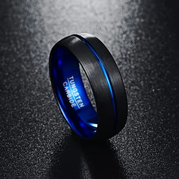 black dome frosted surface blue groove blue innerside 8mm width genuine wedding band tungsten carbide rings for men
black dome frosted surface blue groove blue innerside 8mm width genuine wedding band tungsten carbide rings for men