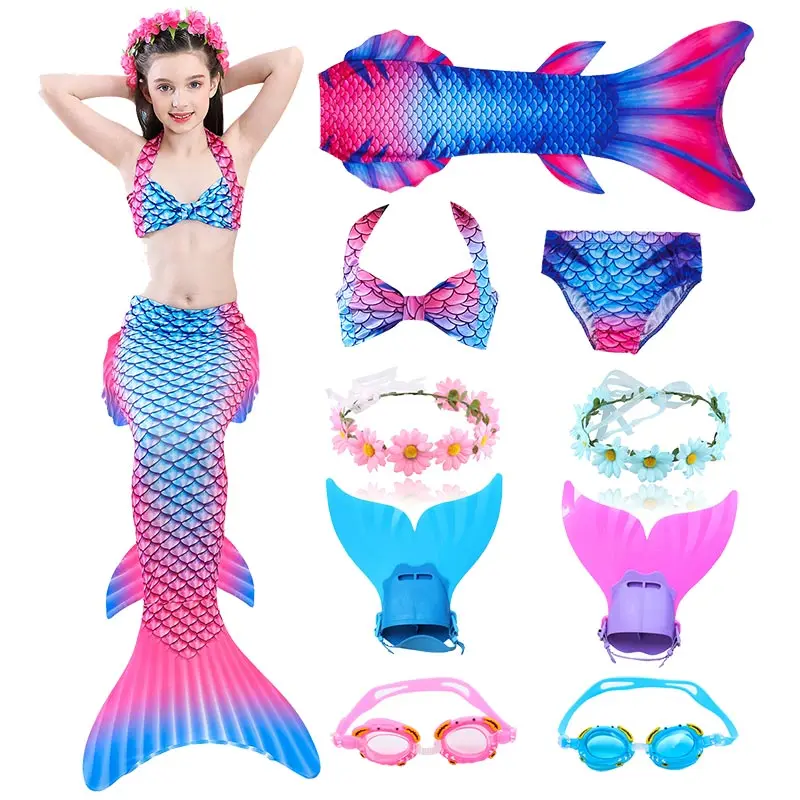 Girls Swimming Mermaid Tail with Monofin Bathing Suit Children Ariel the Little Mermaid Tail Costume Kids Swim Swimsuit
Girls Swimming Mermaid Tail with Monofin Bathing Suit Children Ariel the Little Mermaid Tail Costume Kids Swim Swimsuit