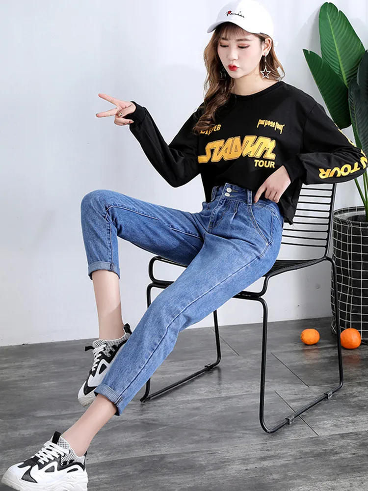 JUJULAND 2019 New Pencil Pants Vintage High Waist Jeans New Womens Pants Full Length Pants Loose Cowboy Pants 1998
JUJULAND 2019 New Pencil Pants Vintage High Waist Jeans New Womens Pants Full Length Pants Loose Cowboy Pants 1998