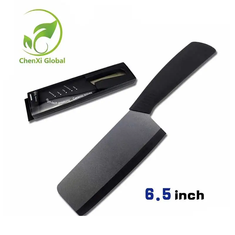 1 Pcs Kitchen Exquisite Ceramic Knife Kitchen Accessories Tools Black Plastic Handle and 6.5 Inch Ceramic Sharp Knife with Box
1 Pcs Kitchen Exquisite Ceramic Knife Kitchen Accessories Tools Black Plastic Handle and 6.5 Inch Ceramic Sharp Knife with Box