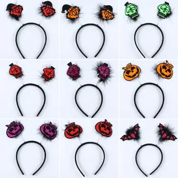 Halloween Bats bird Pumpkin Spring Hair Bands Toys Hoop Children Funny Party Headdress Kids Hair For Girl Gift YH1053
